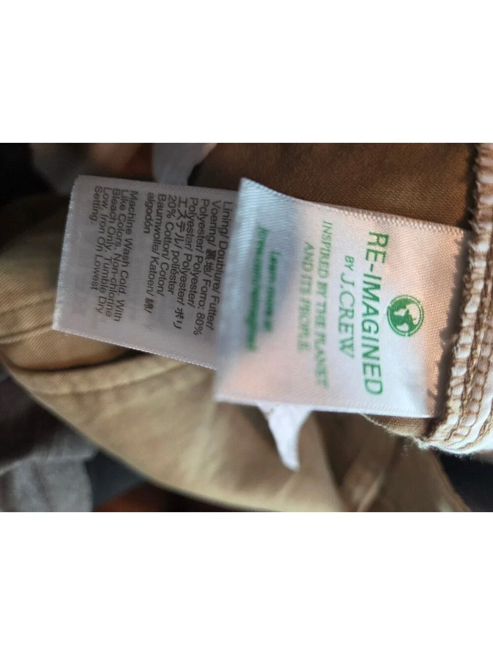J.Crew High-Rise Girlfriend Chino Pants Size 4 Tan